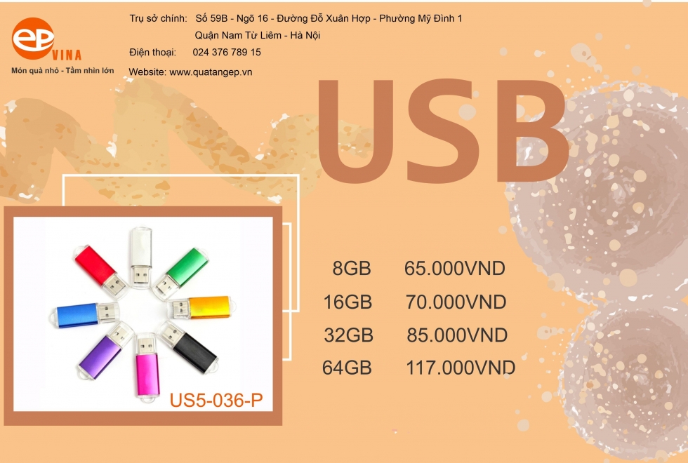 Bảng giá sản xuất USB quà tặng nhựa chỉ từ 65.000đ/chiếc