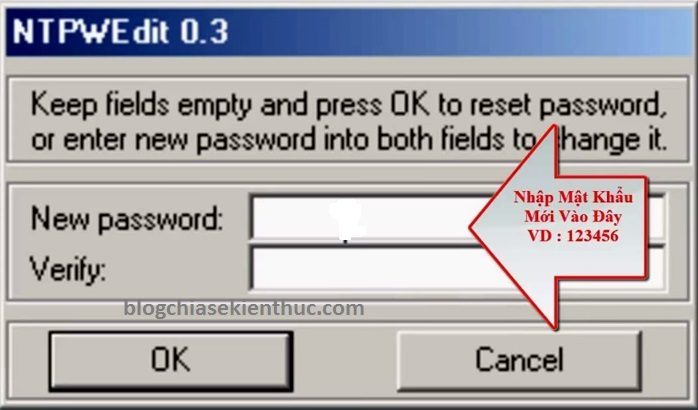 Bước 2 cách phá mật khẩu