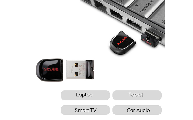 Mini USB 32GB tương thích với rất nhiều thiết bị điện tử khác nhau, mang đến sự tiện lợi cho người dùng